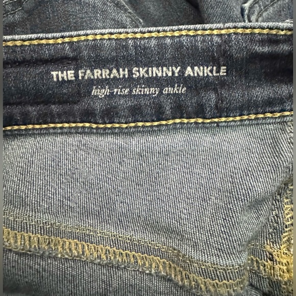 AG Adriano Goldsshmied Women's The Farrah Skinny Ankle Jeans Size- 28R - Picture 6 of 10